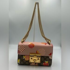 Authentic Gucci Padlock small GG Supreme shoulder bag